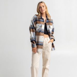 Plaid Shacket Tilly’s Size Medium